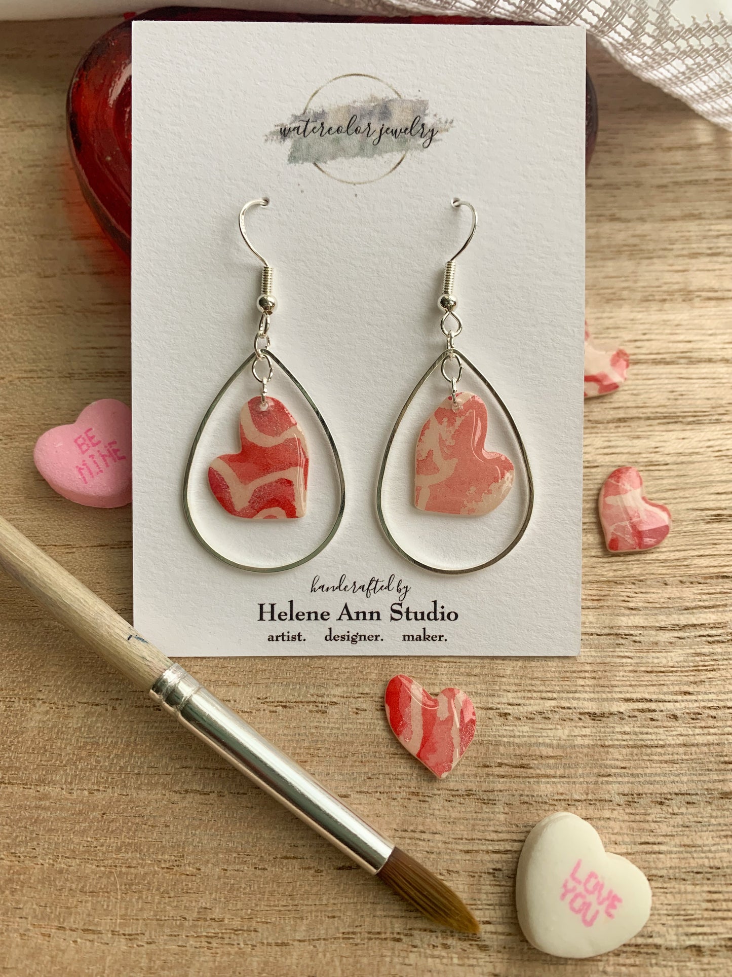 Be Mine Collection: Dangle Heart Teardrops