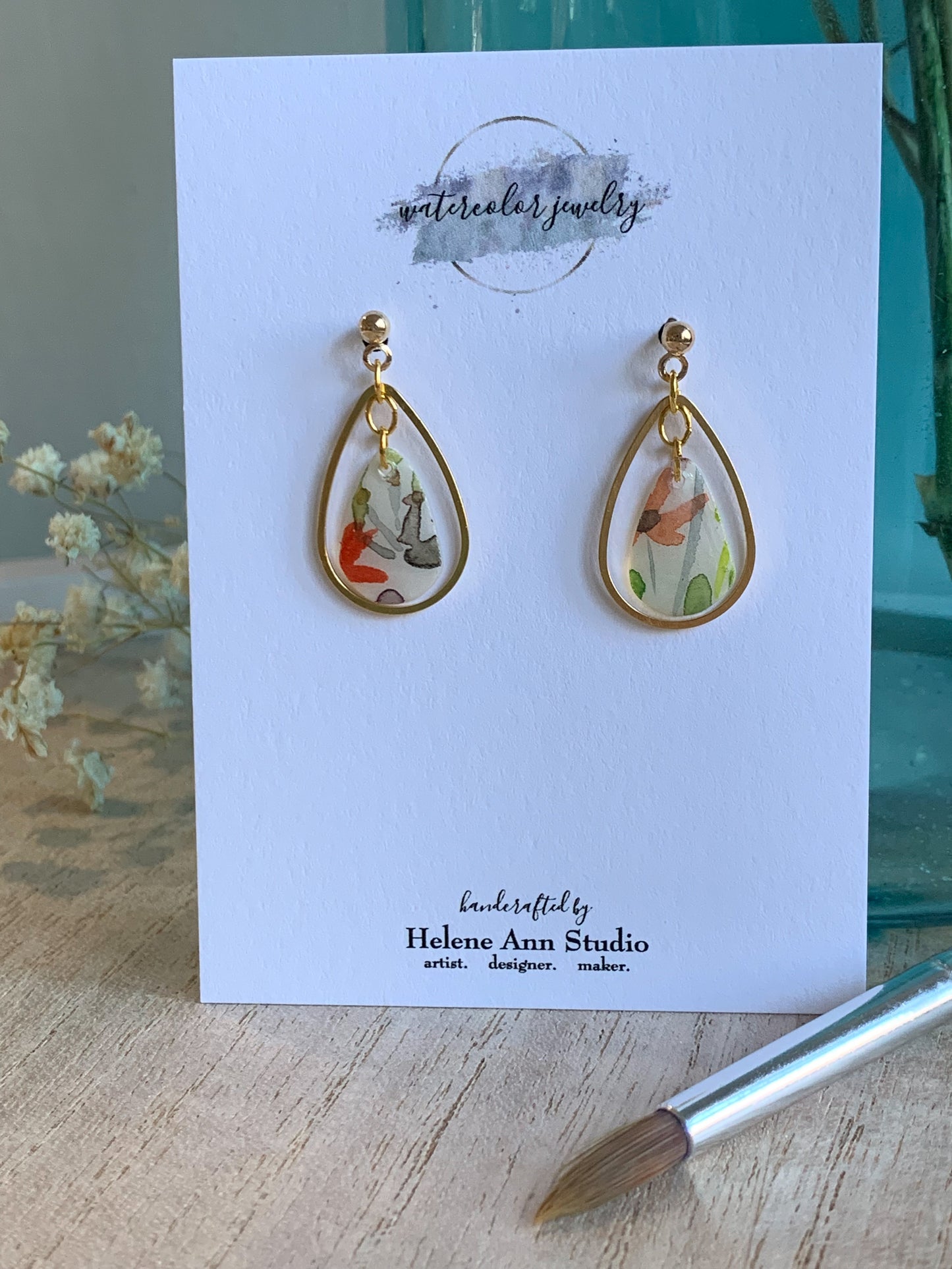 Meadow Collection: Small Dangle Teardrops