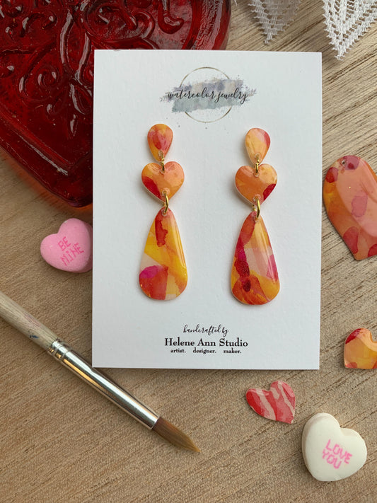 Be Mine Collection: Orange Dangles