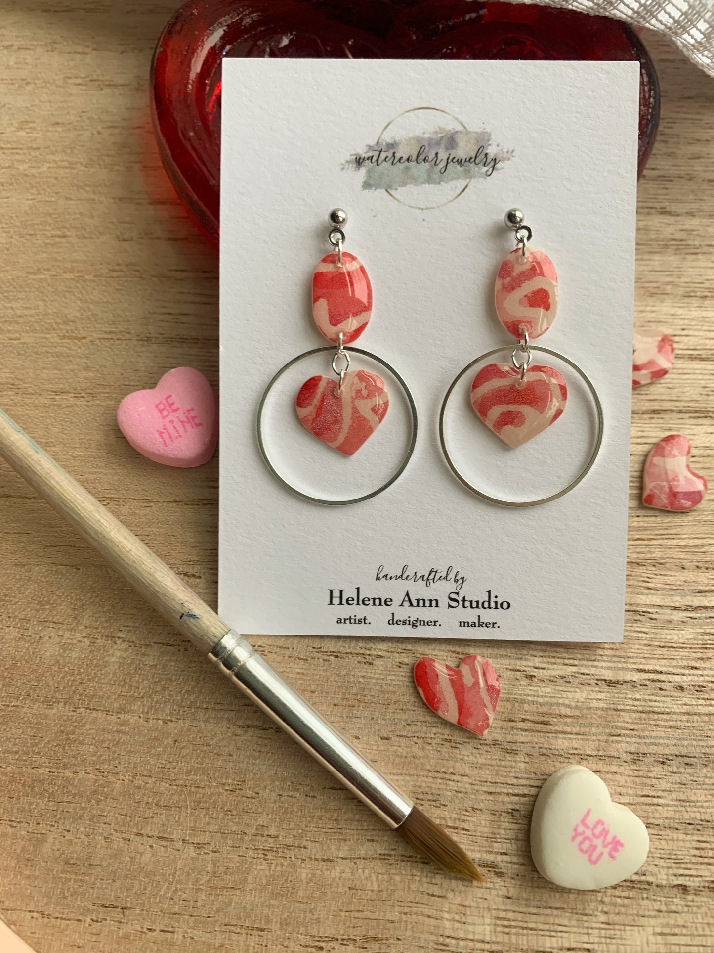 Be Mine Collection: Dangle Hearts and Circles